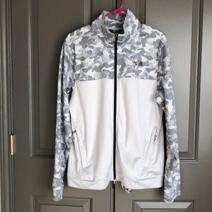The North Face White/Grey Camo Jacket